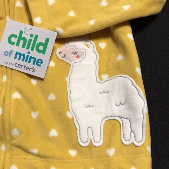 Child of Mine by Carters Baby Girls 3 pc Fleece Jacket Bodysuit Pants set sz 24M - Picture 8 of 8